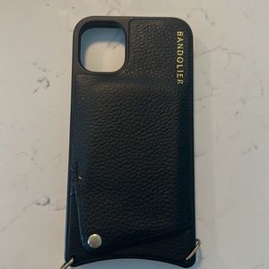 Bandolier (CASE ONLY) Emma Pebble Leather blk/gold